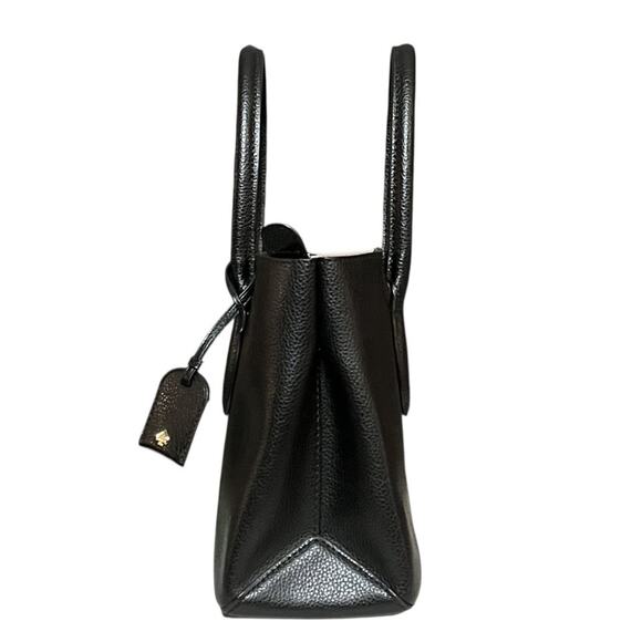 Kate Spade Eva Small Top Zip Satchel Black Tote Crossbody Removable Strap Charm - Picture 9 of 14